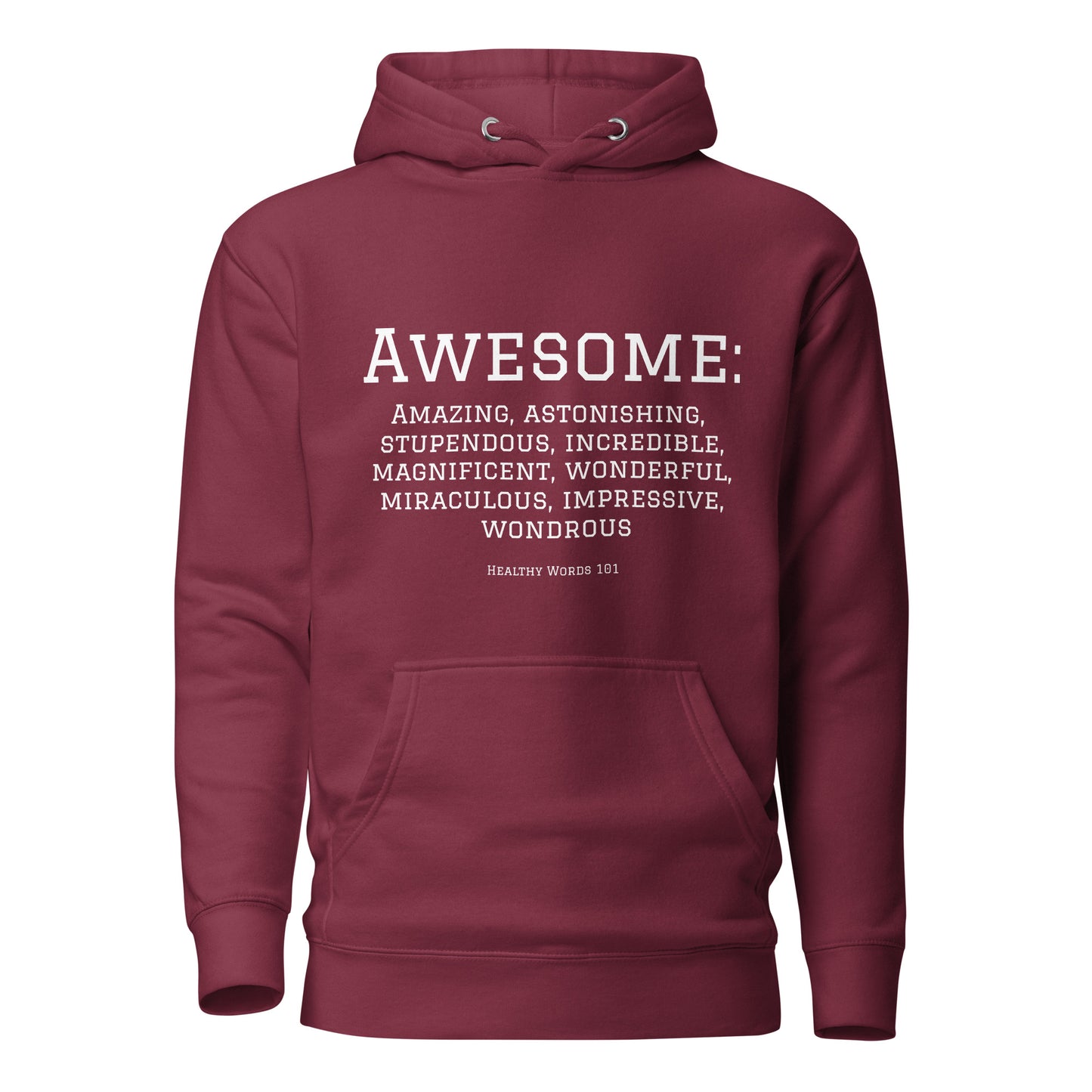 Healthy Words® "awesome" Hoodie