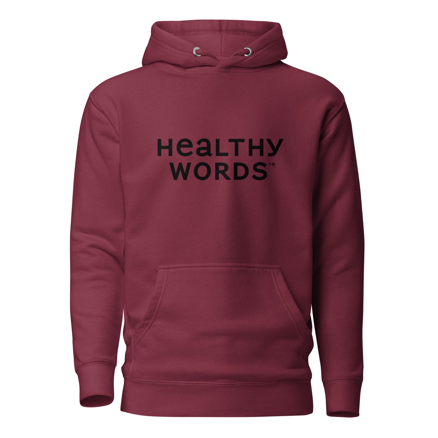 Healthy Words (black font)  Hoodie