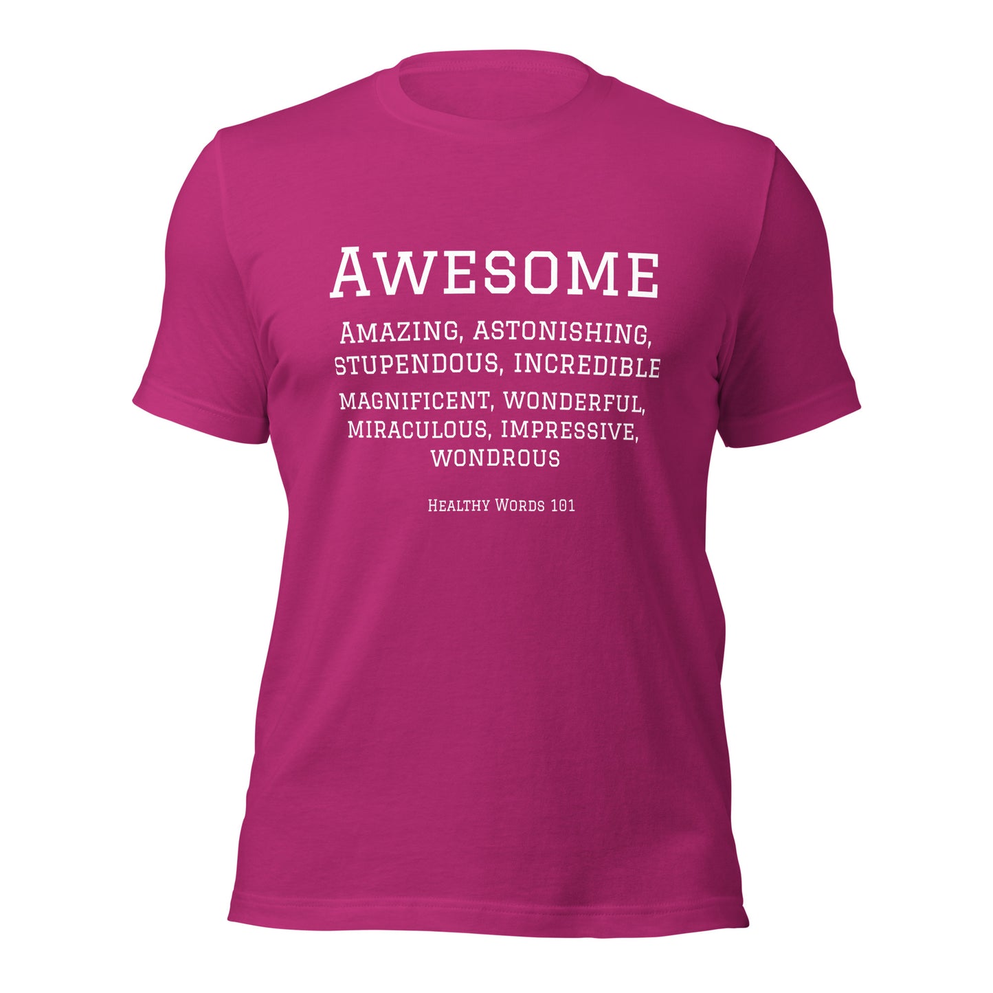 Healthy Words® "awesome" t-shirt