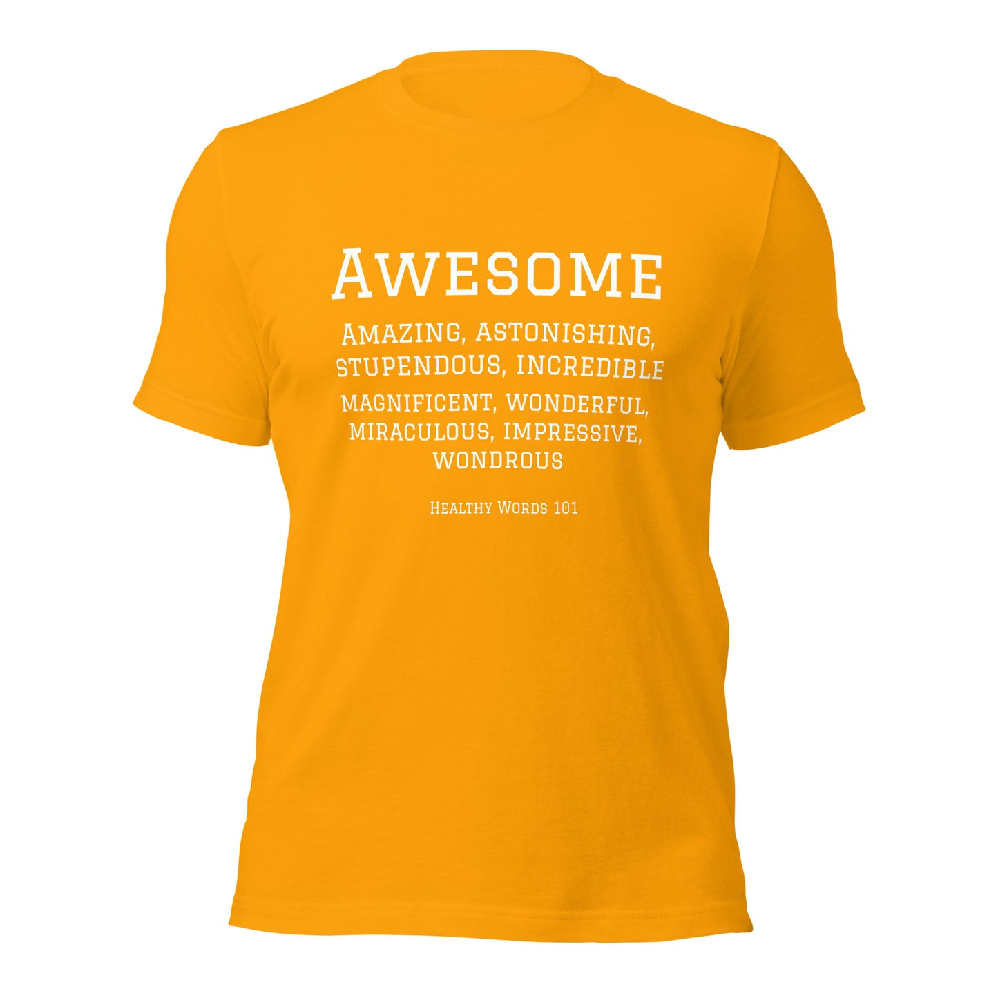 Healthy Words® "awesome" t-shirt