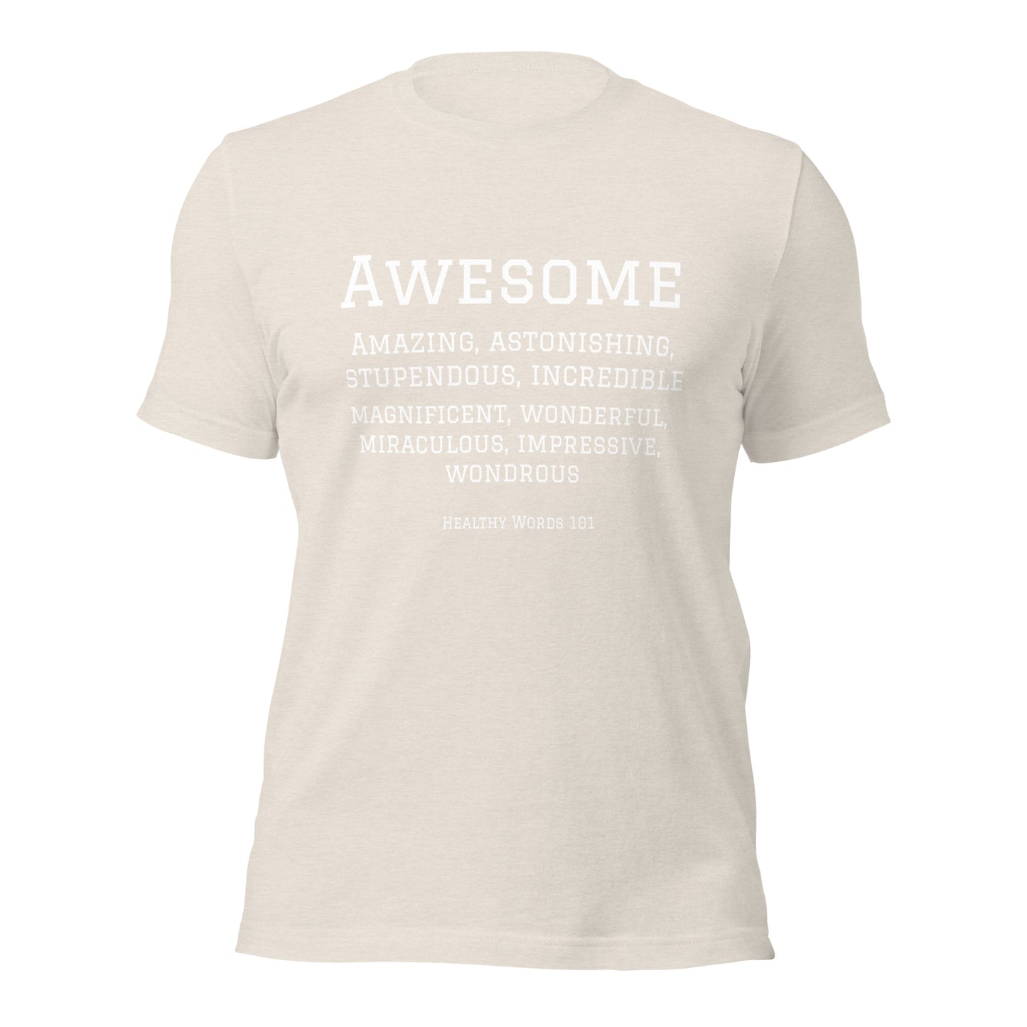 Healthy Words® "awesome" t-shirt