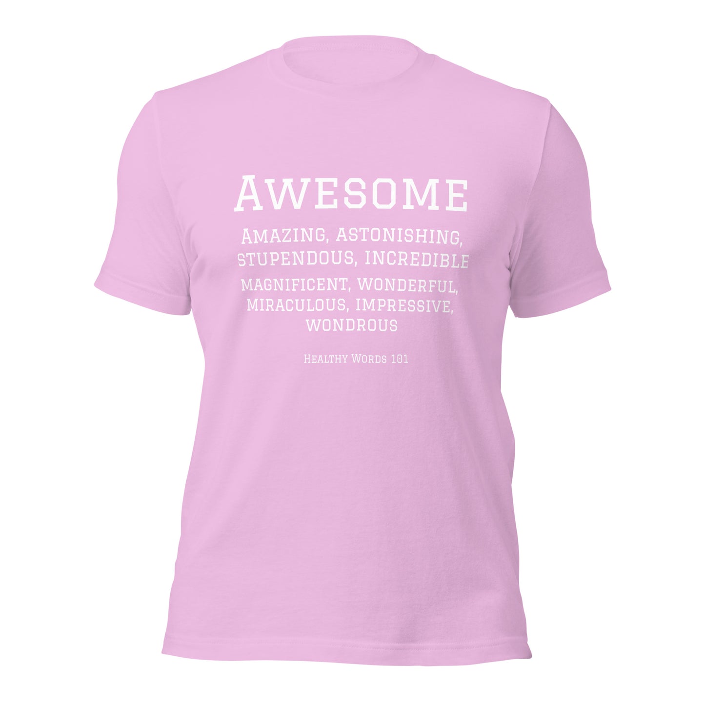 Healthy Words® "awesome" t-shirt