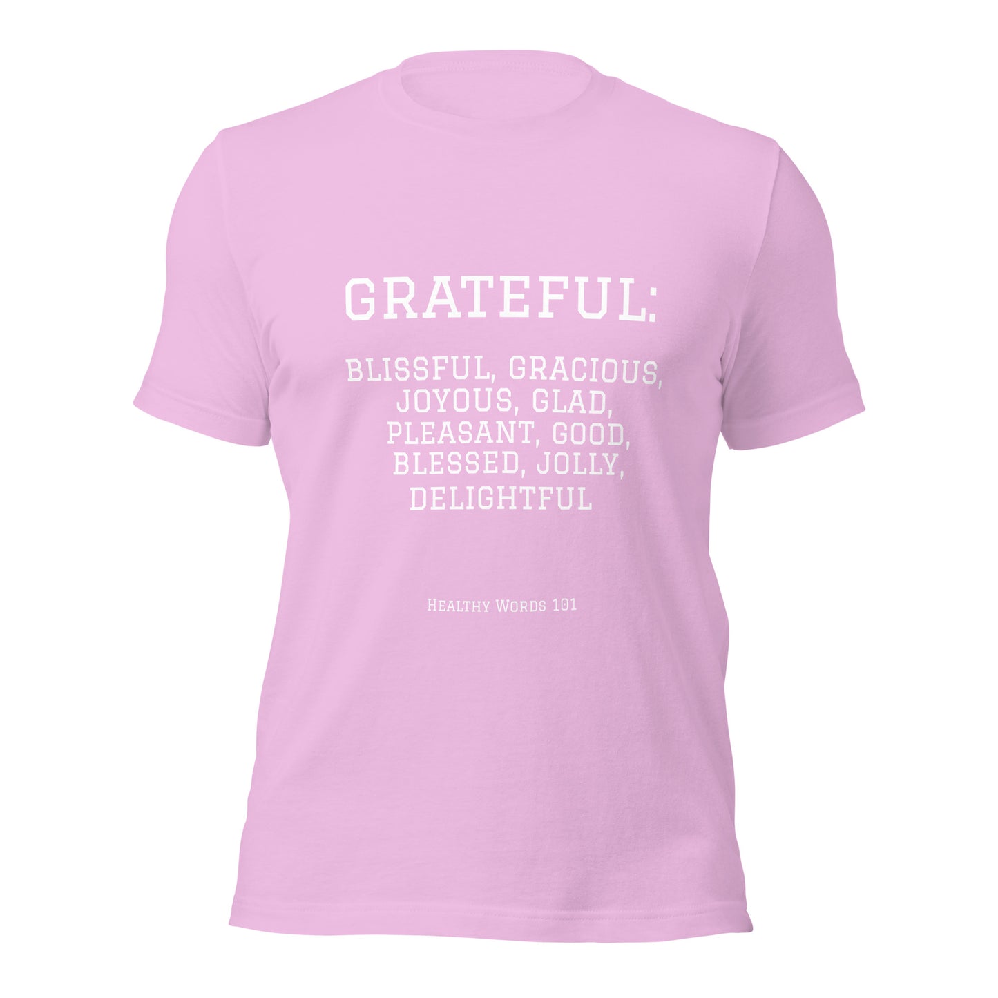 Healthy Words®  "grateful" t-shirt