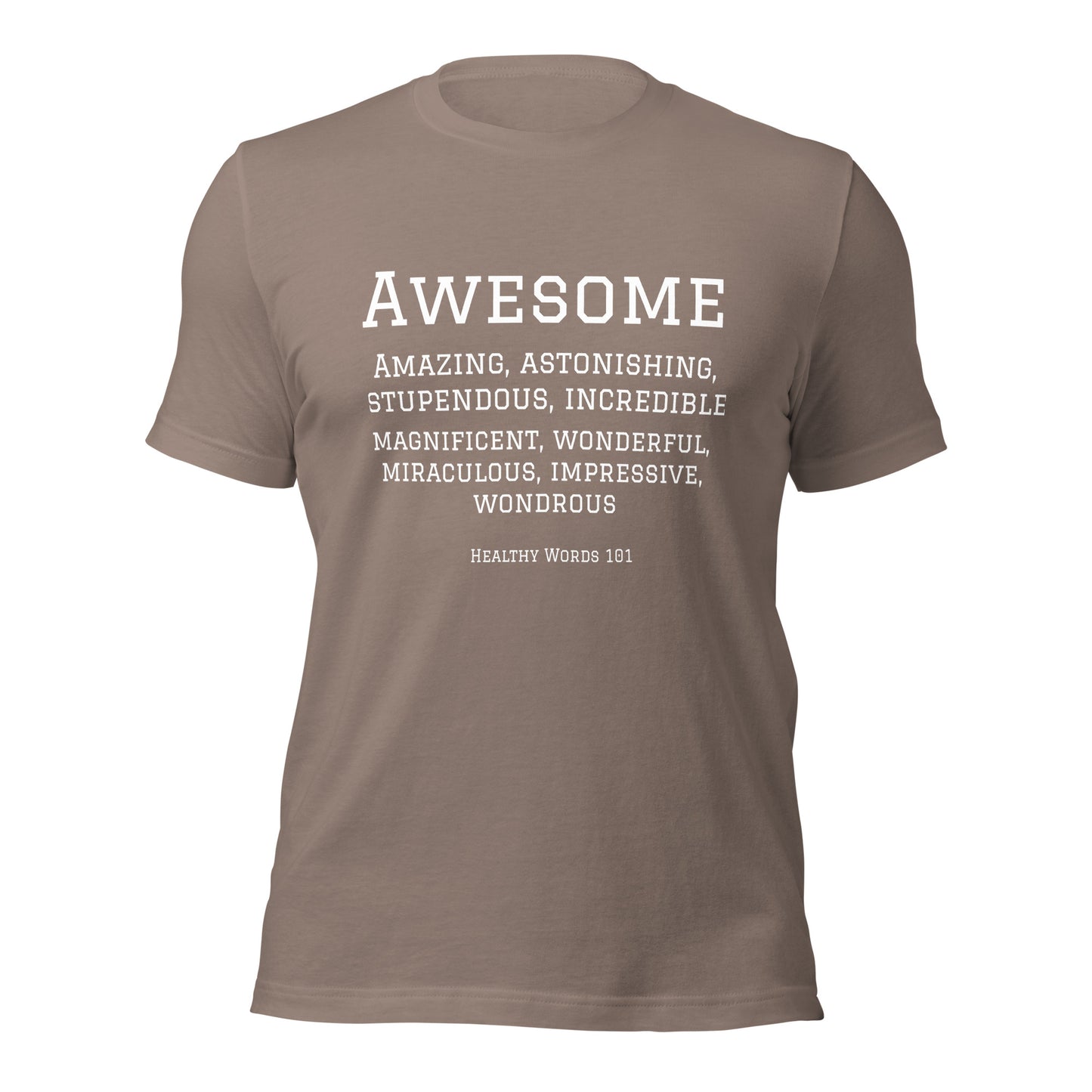 Healthy Words® "awesome" t-shirt