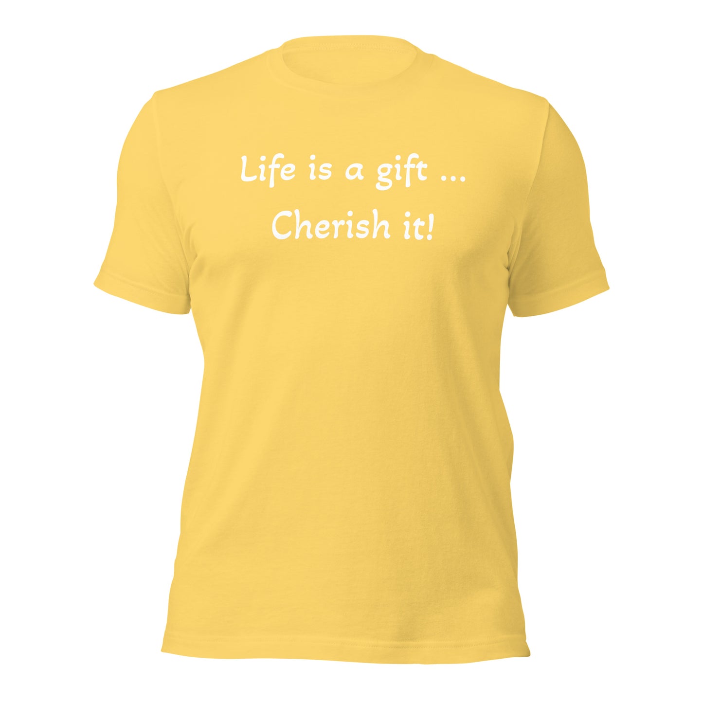 Healthy Words - "Life is a gift..." T-shirt    Healthy Words 101 by Fonde Bridges